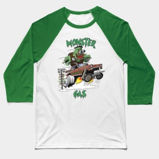 Frankenstien Monster Gas Baseball T-Shirt